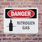 Signmission Nitrogen Gas Danger Sign, Plastic, 10in W x 7in L, 2PK OS-2PACK-DS-P-710-L-2461 - alternate 5